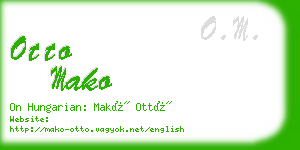 otto mako business card